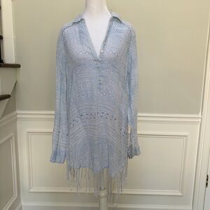 Calypso St. Barth Light Blue Swim Coverup